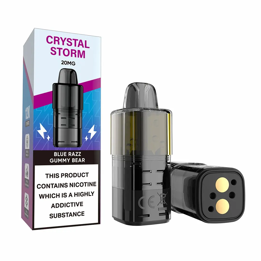 Crystal Storm Bar 12K Prefilled Pod - Blue Razz Gummy Bear